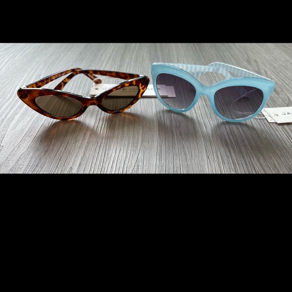NWT Janie and Jack Sunglasses Set of 2 Tortoise & Blue 2-4 Years - Picture 11 of 11
